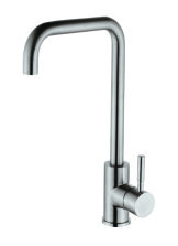 Sink mixer, stainless steel swivel spout