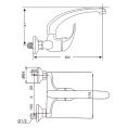 Faucet Sink with Molten and High Spout