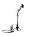 Single handle high pull-out shower tap for hairdresser