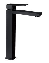 Single Handle Bathroom Sink High Faucet Plana All Black