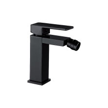 Single Handle Chrome Centerset Bidet Plana All Black