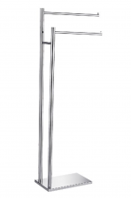 Standing towel rack, chrome