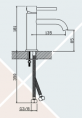 Monomando Lavabo Delux Serie All Black