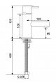 Grifo Monocomando Lavabo con valla Elegante