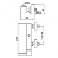 Faucet Single Handle Base Exit 3/4 Sq. Ft. (With eccentrics only)